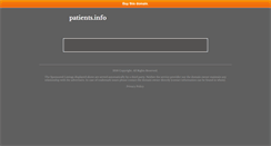 Desktop Screenshot of patients.info